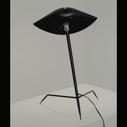 SERGE MOUILLE TRIPOD TABLE LAMP . MADE IN FRANCE 