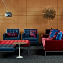 FLORENCE KNOLL BENCH RELAX . POUF  . COFFEE TABLE  . KNOLL 