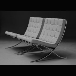 BARCELONA CHAIR . MIES VAN DER ROHE . BY KNOLL 