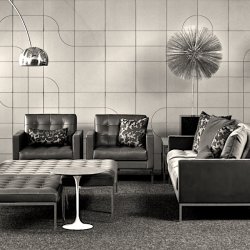 FLORENCE KNOLL BENCH RELAX . POUF  . COFFEE TABLE  . KNOLL 