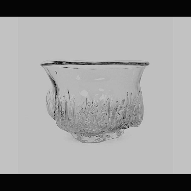  GLASS BOWL . UNIQUE RARE LARGE VINTAGE PIECE  .   