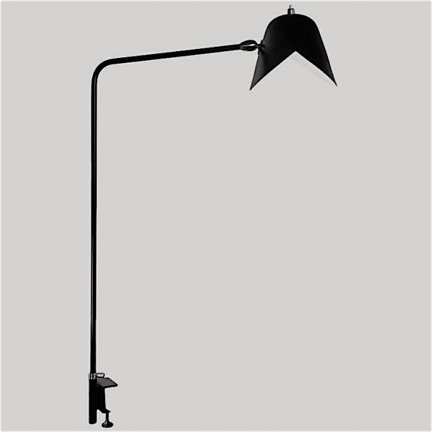 SERGE MOUILLE AGRAFE SIMPLE BORDLAMPE 1957