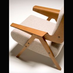 LINA ARMCHAIR wool . GIANFRANCO FRATTINI 