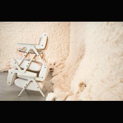 LINA ARMCHAIR wool . GIANFRANCO FRATTINI 