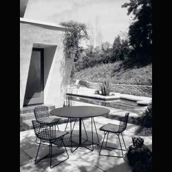 BERTOIA DINNG  &amp; SIDE CHAIRS . OUTDOOR/ INDOOR FURNITURE KNOLL