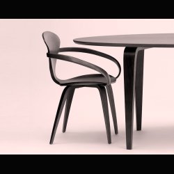 NORMAN CHERNER ARMCHAIR . WALNUT 