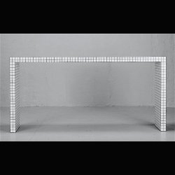 QUADERNA TABLE 126 X 126 CM  . BY SUPERSTUDIO 1970 . 