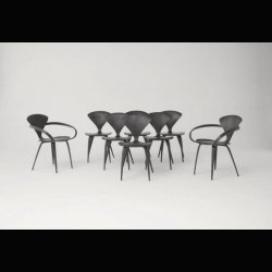 NORMAN CHERNER CHAIR . BLACK ELEGANCE
