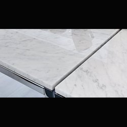 FLORENCE KNOLL TABLE . SQUARE  140 X 140 CM . &amp; MR CHAIR 