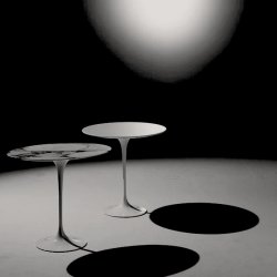 TULIP SIDE TABLE ARASBESCATO MARBLE  . KNOLL