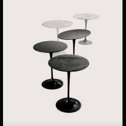 TULIP SIDE TABLE ARASBESCATO MARBLE  . KNOLL