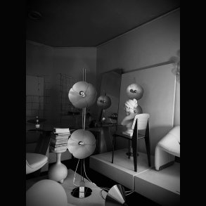 FLEUR D' OLIVIER MOURGUE  . LAMP 2093 / 150 . 1969