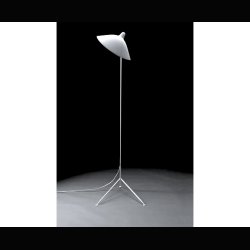 SERGE MOUILLE WHITE FLOOR LAMPE 1956