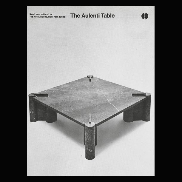 JUMBO TABLE . GAE AULENTI 1965 . KNOLL 