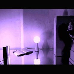 GIO PONTI . MINI WHITE BILIA TABLE LAMP . FONTANA ARTE