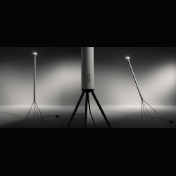 LUMINATOR  FLOOR LAMP IN WHITE . CASTIGLIONI . FLOS 