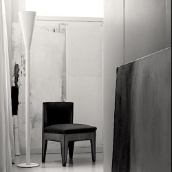 LUMINATOR  WHITE LACQUERED STEEL . PIETRO CHIESA . ITALY 