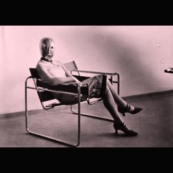 WASSILY LOUNGE CHAIR CANVAS &amp; LEATHER . MARCEL BREUER . KNOLL