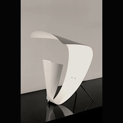 DESK LAMP WHITE . BY MICHEL BUFFET . 