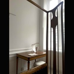 DESK LAMP WHITE . BY MICHEL BUFFET . 