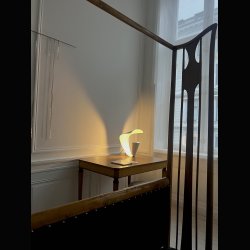 DESK LAMP WHITE . BY MICHEL BUFFET . 