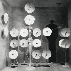 FLEUR D' OLIVIER MOURGUE  . TABLE LAMP . 1969