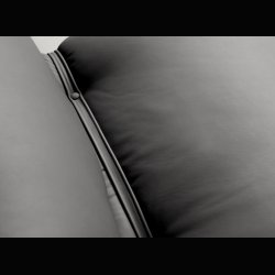  ORSOLA SOFA . LEATHER . FRAME IN CHROME . MADE IN ITALY 