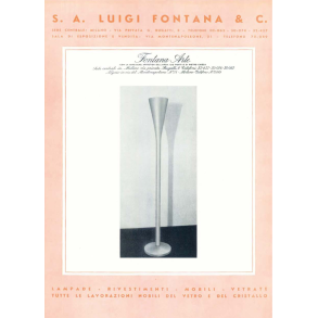 LUMINATOR STEEL  . PIETRO CHIIESA . FONTANA ARTE . ITALY