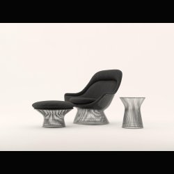 WARREN PLATNER LOUNGE CHAIR  . BY KNOLL 