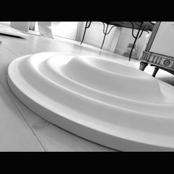 GIANT GYPSUM ARTWORK . BY  L. WEIMANN 