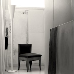 LUMINATOR  WHITE LACQUERED STEEL . PIETRO CHIESA . ITALY 