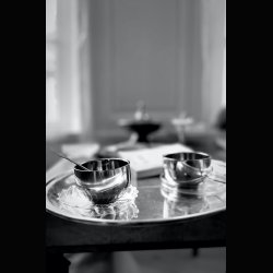 COFFEE CUP . POLISHED STEEL . TERMO .  8 CM X 6 CM   