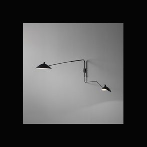 SERGE MOUILLE 2 ARMS WALL LAMP 
