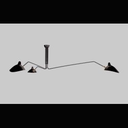 SERGE MOUILLE CEILING LAMP 3 ARMS