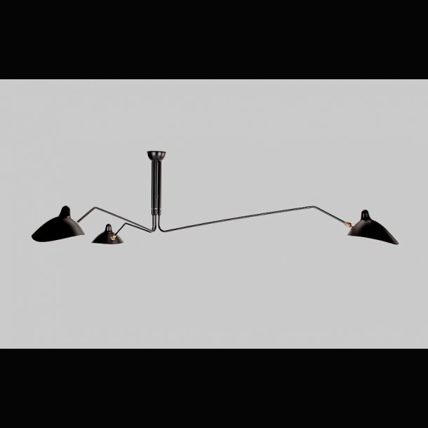 SERGE MOUILLE CEILING LAMP 3 ARMS