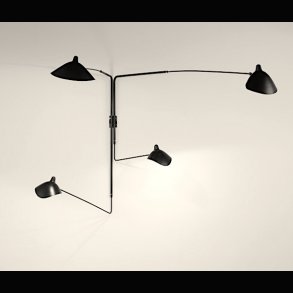 WALL LAMP 4 ARMS . SERGE MOUILLE . 1953