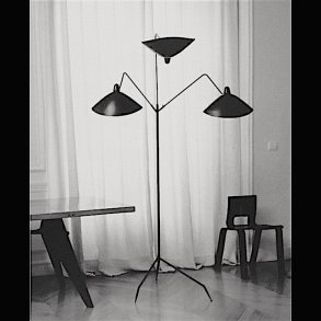 SERGE MOUILLE 3 ARMS FLOOR LAMP 1957