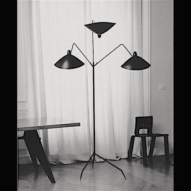 SERGE MOUILLE 3 ARMS FLOOR LAMP 1957