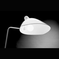 FLOOR LAMP WHITE . 1956 . SERGE MOUILLE 