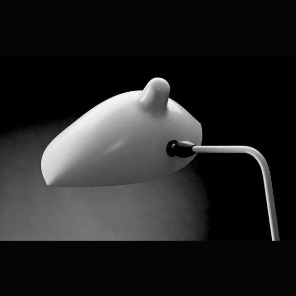 FLOOR LAMP WHITE . 1956 . SERGE MOUILLE 