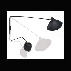 SERGE MOUILLE 2 ARMS WALL LAMP 