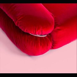 SESANN ARMCHAIR RED VELVET . GIANFRANCO FRATTINI 1970