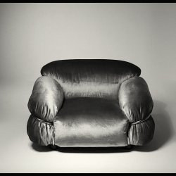 GRAND SESANN ARMCHAIR . SILK FABRIC . made in italy 