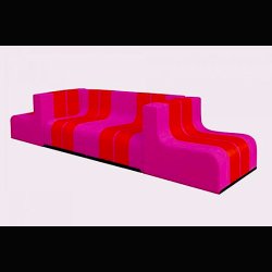SOFO 1 &amp; 2  . ITALIAN RADICAL SOFA BY SUPERSTUDIO . POLTRONOVA ITALY 