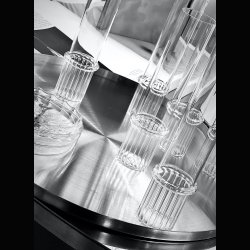 STEEL TRAY . BRUSHED STAINLESS STEEL .  40 CM 