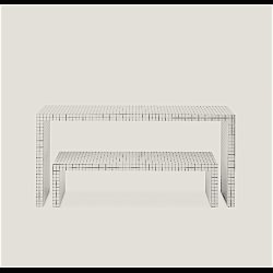 QUADERNA BENCH . SUPERSTUDIO BY ZANOTTA
