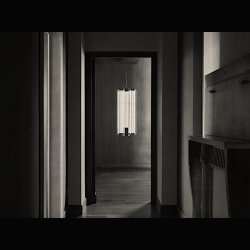 SUPERWIRE S3 . STEEL &amp; GLASS CHANDELIER . BY FORMAFANTASMA 