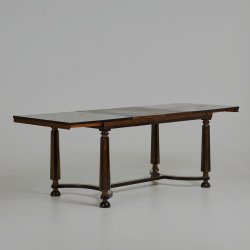  ART DECO TABLE  . 75 CM H . 140 / 220 CM L . VINTAGE UNIQUE PIECE 