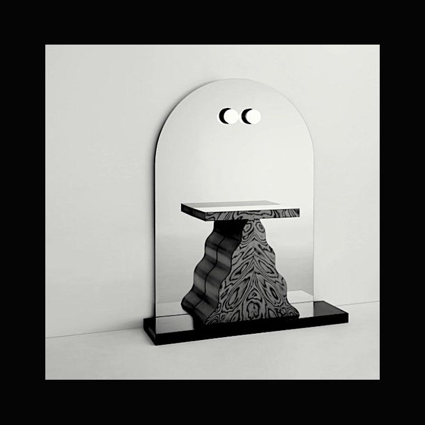SYBILLA  .  MIRROR &amp; CONSOLE .  BY ETTORE SOTTSASS 