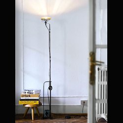 TOIO FLOOR .  WHITE . CASTIGLIONI . FLOS 